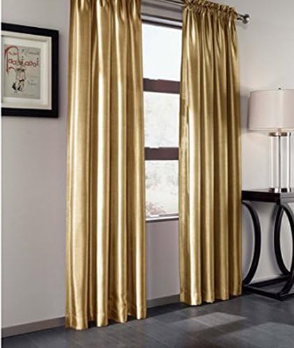 Treasure Faux Silk Panel 54w x 63L Ivory