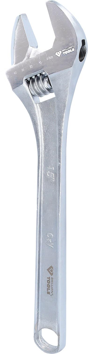 BRILLIANT TOOLS BT014815 Adjustable Spanner 15 Inch 0-43 mm [Powered by KS Tools]