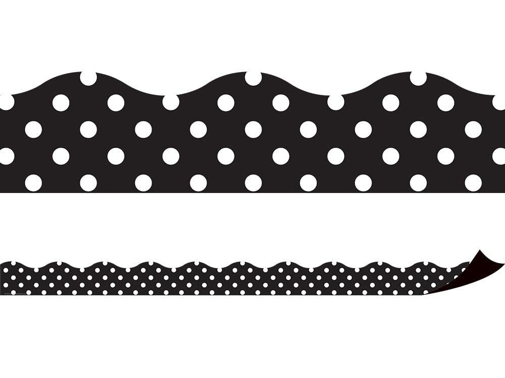 Magnetic Borders Black Polka DOTS