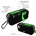 Bluetooth Wireless Speakers Waterproof IPX5 With HD Enhanced Bass Outdoor Wireless Portable Phone Speakers Built-in Mic Support FM AUX TF Card USB for iPhone iPad Android Phones Computer Etc. (Green)