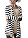 Myobe Women's Cardigans Black White Elbow Patch Shawl Collar Lighweight Striped Open Front Cardigan Sweaters Casual Blazers for Women, Dark Grey, XL