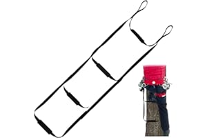 Hunting Climbing Aider with Anti-skidding Steps 4-Step Portable Climbing Aider Climbing Rope Ladder for Caving Canyoning