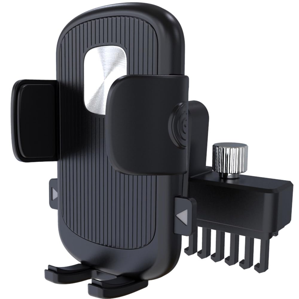 Cuxwill Tesla Phone Holder for Model Y & 3, Air Vent Cell Phone Holder for iPhone 14-12 Pro Plus & All Smartphones, Long Road Trip Accessory