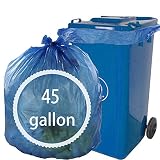 HOMMP 45 Gallon Contractor Trash Bags bags, 60 Count