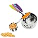 Thicker Handle,5 PCS IPOW Solid Sturdy Stainless Steel Stackable Measuring Cups Set to Measure Dry and Liquid Ingredients with Soft Handles,for Kitchen Cooking Baking