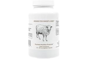 SUPREME NUTRITION PRODUCTS Supreme Nutrition Grass Fed Sheep Liver, 120 Pure Ovine Liver Capsules