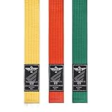 Elite Sports Kids Jiu Jitsu Belt - Brazilian Jiu Jitsu Kids MMA BJJ Pro Rank Belt w/Preshrunk Fabric