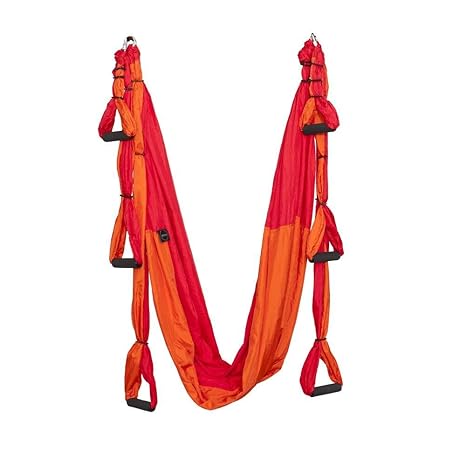 ELINA PILATES Yoga Hammock-Columpio DE Yoga Naranja-Rojo 250 ...