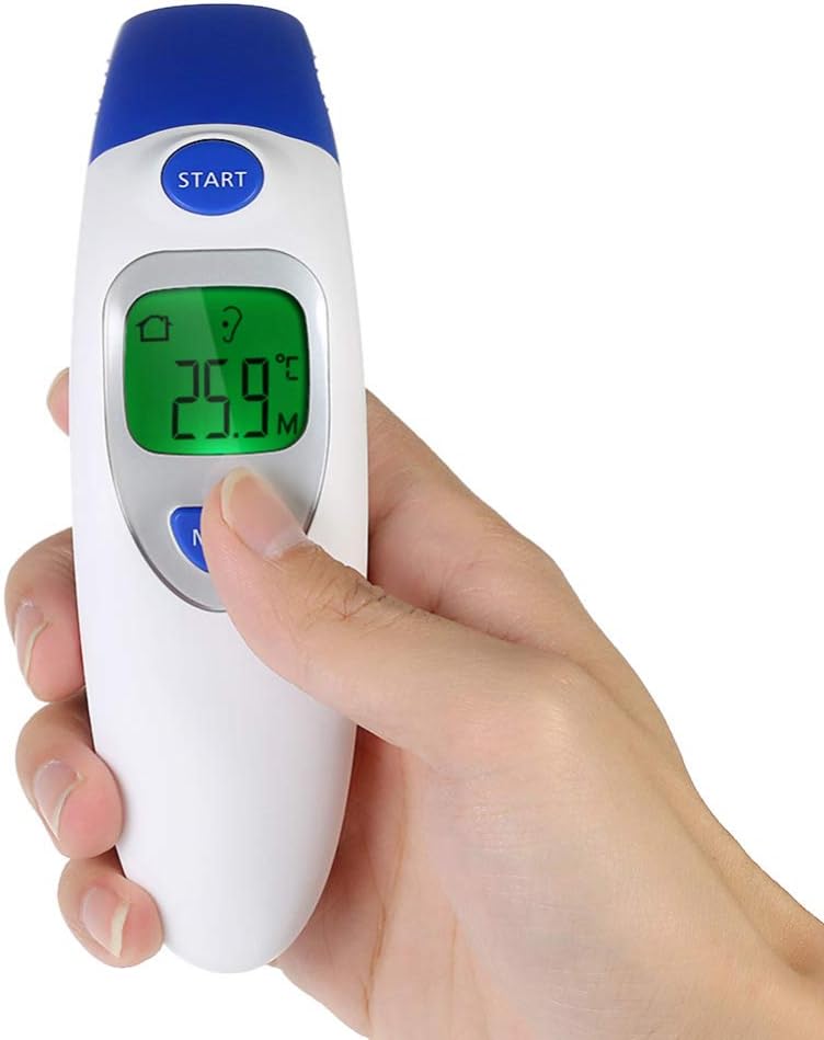 XUEXIN Digital IR Infrared Body Fever Thermometer Adult Children Forehead and Ear Thermometer for Baby Kids Adults Head Thermometer