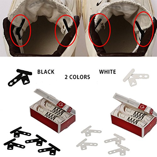CNC-031 Shoelace Clip/Shoe Clip/Line Clip/Tongue holder/Clean Shoelace, 1set (BLACK)