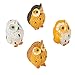 Juvale Owl Figurines - Pack of 8 Mini Owl Resin Figurines, Fairy Garden Accessories, Owl DecorOrnaments Perfect for Children, Indoor and Outdoor Decor, Multicolor, 1.37 x 1 x 1 Inches