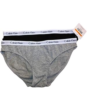 Calvin Klein Black White Signature Band Bikini Panty Underwear 2 Pk Womens