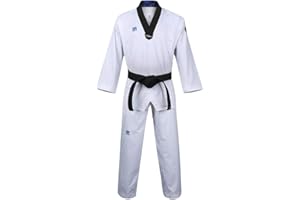 MOOTO Taekwondo Extera S6 Uniform TKD Martial Arts MMA Judo Karate (180 (Height : 180~189cm)(5.90~6.20ft)