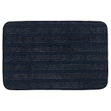 BRAND NEW IKEA BORRIS DOOR MAT DARK BLUE WITH LATEX BACKING 1' 3" x 1' 10"