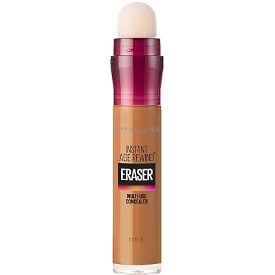 Maybelline Instant Age Rewind Eraser Dark Circles Treatment Multi-Use Concealer, Tan, 0.2 Fl Oz (Pack of 1)