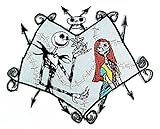 Jack the Skeleton Nightmare Before Christmas Halloween Disney Patch Embroidered Iron on Hat Jacket Hoodie Backpack Ideal for Gift/ 11.3cm(w) X 9.5cm(h)