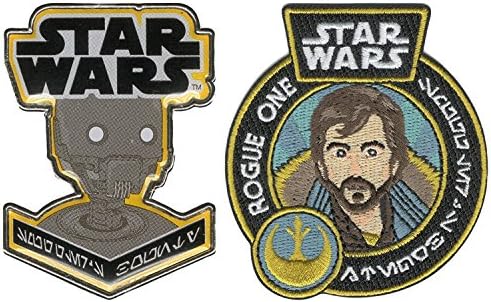Star Wars Rogue One K-2SO Pin and Captain Cassian Andor Patch Funko