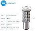 YINTATECH Yellow/Amber LED Car Lights Bulb 1157 BAY15D 27SMD 5050 Tail Turn Signal Blinker Parking Light Bulbs 7528 2057 2357 DC 12V (pack of 4)