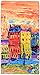 Salutto Women 100% Silk Scarves Van Gogh Painted Red House Scarf