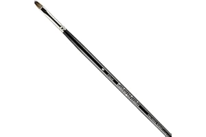 Creative Mark Hamburg Premiere Professional Oil Painting Brushes - Filbert #6 Oil Paint Brush - Handmade in Germany, Natural & Synthetic Hair Blend, Long Triple-Lacquered Birch Handle