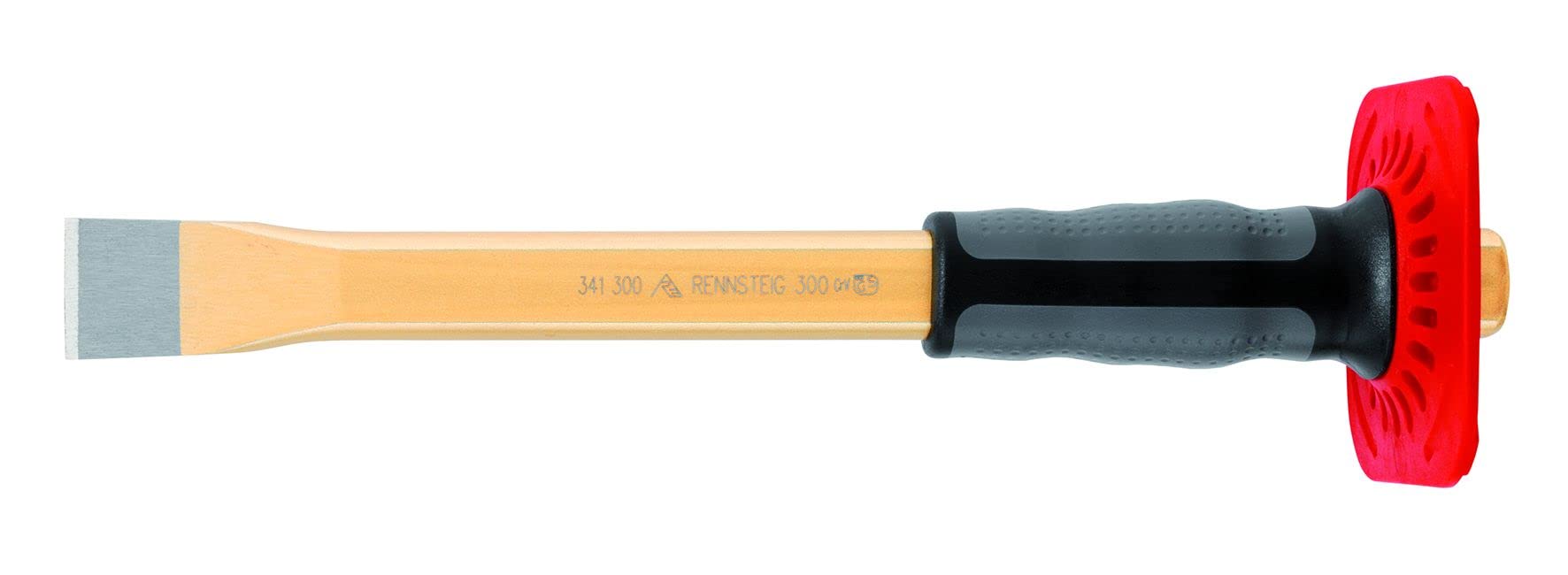 Rennsteig 341 300 1 Painted Mason's Chisel with Handguard, Gold, 300 mm
