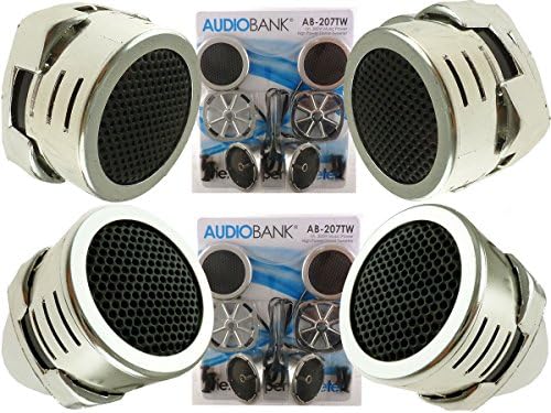 2 Pairs of New Model Chrome 600W Total Super High Frequency Mini Car Tweeters