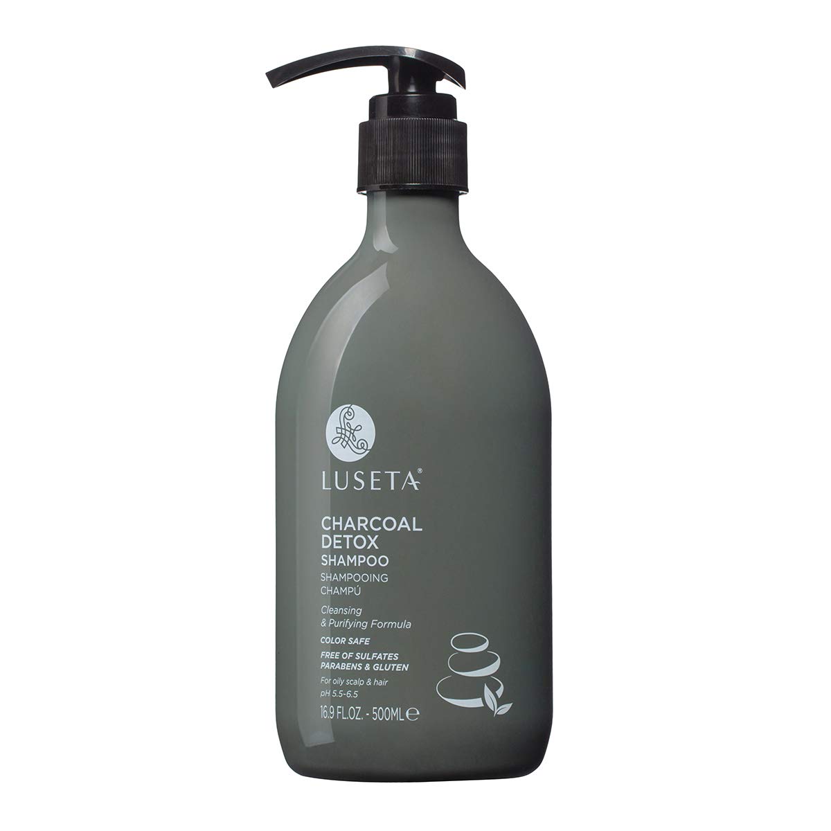 Luseta Charcoal Detox Shampoo for Clarifying, Detoxifies