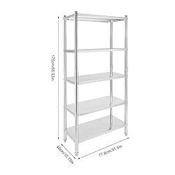 Fifizoo 5 Tier Stainless Steel