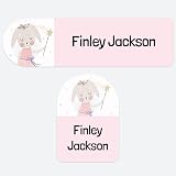 Dotty about Paper 50 Personalised No Iron Name Labels Flopsy Bunny