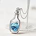 Lisingtool Necklace, New Women Fashion Necklace Love Drift Bottles (Blue)