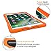 Fintie iPad 9.7 2018 2017 / iPad Air 2 / iPad Air Case - [Honey Comb Series] Light Weight Anti Slip Kids Friendly Shock Proof Silicone Protective Cover for iPad 6th / 5th Gen, iPad Air 1 2, Orange