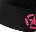 Jeep Unisex Star Print Adjustable Military Cap Hat (Black, Free Size)