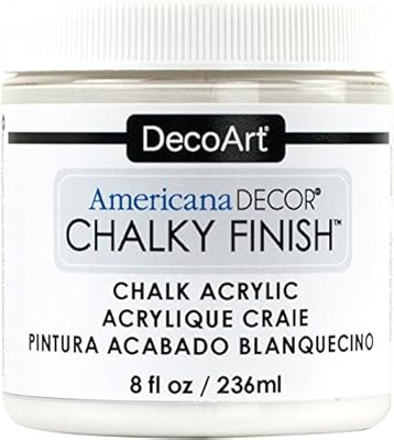Americana Decor Acrylic Chalky Finish Paint Everlasting White 8