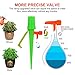 【2019 NEW 】Plant Self Watering Spikes System with Slow Release Control Valve Switch Self Irrigation Watering Drip Devices, Plant Waterer with Anti-Tilt Anti-Down Bracket, Suitable for All Bottles