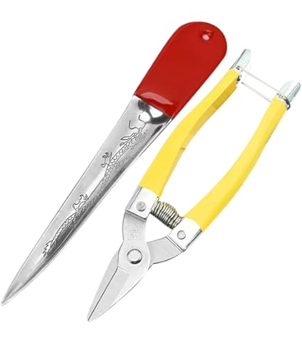 Laphivieh Wicker Weaving Tool, Stainless Steel With Non-Slip Silicone Handle Cover, Rattan Webbing Kniting, Prying Tool For Patio Plastic Wicker Furniture Chair Sofa Repair