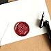 UNIQOOO Arts & Crafts Vintage Adhesive Sealing Wax Stamp Starter Kit- 5 Ministry of Magic School Badges Stamps- Red, Gold, Black Wax Sticks with Wicks- Birthday Gift Ideas for Friends