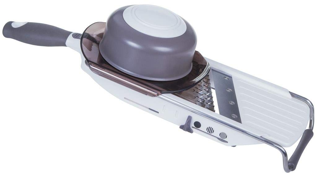 Progressive 10PL81100 PL8 Professional Hand Mandolin/Gourmet Slicer, Plastic/Stainless Steel , White