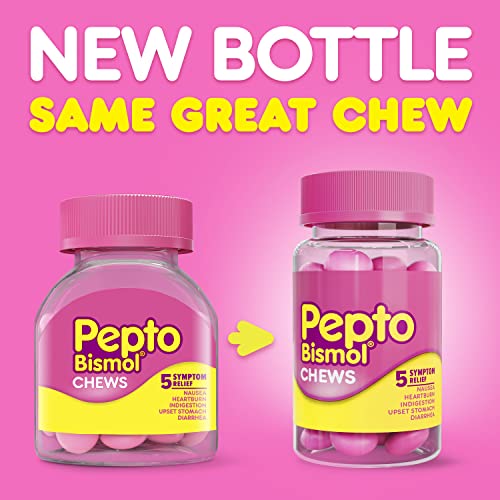 Pepto Bismol Chews, Fast and Effective Digestive Relief from Nausea