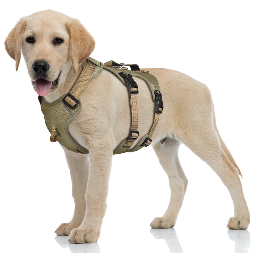 Dog Harness,Breathable Dogs Vest with Reflective Harness for Training Medium Large Dogs