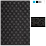 ABAHUB Non-Slip Traction Pad Deck Grip Mat 30in x 20in Trimmable EVA Sheet 3M Adhesive for Boat Kayak Skimboard Surfboard SUP Black/Blue/Gray/White