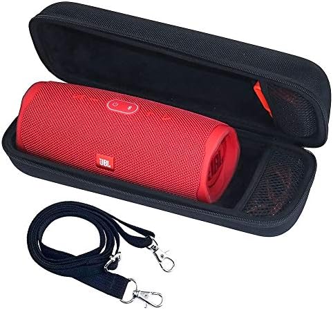 Cpano Travel Carrying Case Compatible with JBL Charge 3 Portable Bluetooth Waterproof Speaker,Fits USB Cable and Wall Charger. Including shoulder strap. (Black)