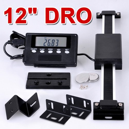 Digital Readout Lathe Milling Machine: Remote DRO Scale 12"