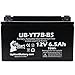 YT7B-BS Battery Replacement (6Ah, 12v, Sealed) Factory Activated, Maintenance Free Battery Compatible with - 2005 Yamaha YFZ450, 2006 Yamaha YFZ450, 2007 Yamaha YFZ450, 2008 Yamaha YFZ450