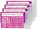 Swiss Safe 4 Pack Mylar Emergency Blankets for Survival - Compact & Insulated for Cold Weather - Designed for NASA, Outdoor, Running, Camping, Survival, First Aid Car Kit - Pink, 4 Pack