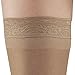 Ames Walker AW Style 74 Soft Sheer 8-15 mmHg Mild Compression Thigh High Stockings w/Band Natural Large
