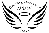PP4U Custom Design in Memory of - Die Cut Decal Sticker Decal, Windows, Cars, Trucks, Etc. - 15 Color Options