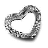 Wilton Armetale Flutes and Pearls Heart Serving Dish, 12-Inch  - 272635