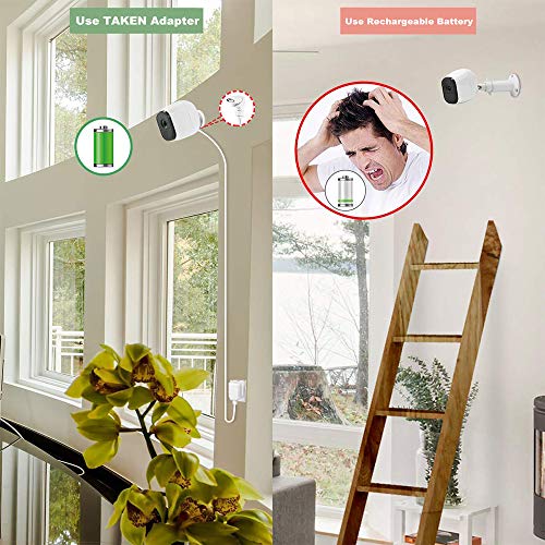 image for Taken one 16.4 Feet Weatherproof Arlo Outdoor Power Adapter for Arlo P