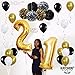 Gold 20th Birthday Decorations – Large, Pack of 29 | 20th Birthday Balloons | 20 Birthday Decorations | 20 Gold Balloons | 20th Birthday gold | 20 Birthday Party Supplies Kit for 20 Year Old