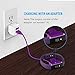 Cablor 2PCS Charger for Fitbit Alta, 30cm Fitbit Alta Replacement USB Charging Cable for Fibit Alta Band Wireless, Quality Power Charging Cord - Purple (No Reset Button)